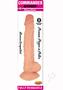 Commander Dongs Veined King Bendable Dildo With Balls 8in - Vanilla